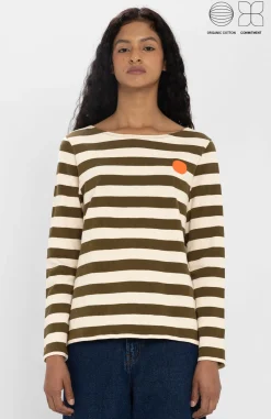 Loreak Mendian CAMISETA STRIPED DOT W-Mujer Camisetas